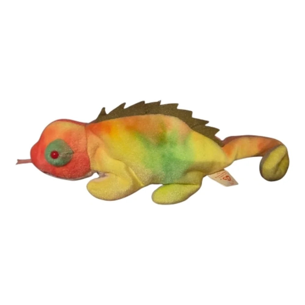 Ty Beanie Baby Vintage Iggy the Iguana 1997 Retired Collectible Plush 9.5